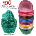 100PCs Cupcake Paper Cups Cupcake Liner Baking Muffin Cup Case Home Kitchen Cooking Supplies Cake Decorating Tools. 