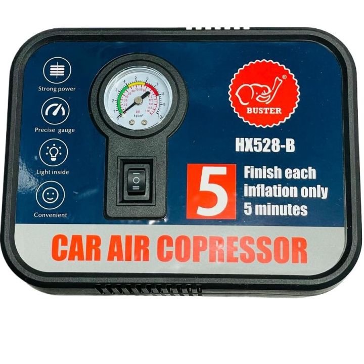 Buster Portable Car Air Compressor Multipurpose Car Kit For Car / Motorcycle / Bike / Ball