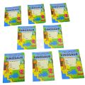 Dinosaur Invitation Cards - 4 Inch By 3 Inch - Invitation Cards - Dinosaur Theme - Multicolor - Unisex - Pack Of 8. 