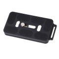 Quick Release Camera Mounting Plate Compatible Universal Camera Quick Release Plate Lanyard Hole PU 70H CNC Tech for Arca Slot. 