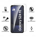 For Samsung S24 FE 2PCS Tempered Glass Protector Full Screen HD for Samsung S 24 FE samsung s24 fe 6.7 inches No Black Edge Screen Protector Anti-Drop. 