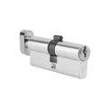 70mm Aluminum Door Lock Cylinder Home Security Anti-Snap 3 Keys Silver Tone-silver. 