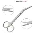 Premium Iris Angular Scissors – 11.5 cm Stainless Steel Tissue, Gum, Gingival Dissection Scissors – Dental Surgical Shears for Nail Clipping, Oral, and Clinical Use. 