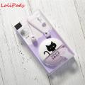 LoliPods1PC Cute Cat Wired In-Ear Headphones With Microphone 3.5 Mm Wire-Controlled Music Headphones With Headphone Box Universal Yx. 