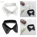 Lapel Fake Collar Detachable Collar for Party Accessories Sweater T Shirt White. 