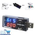 Dual USB Current Voltage Charger Detector battery Tester 3V to 9V  Voltmeter Ammeter. 