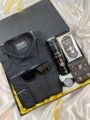 Apki Eidi gift box for men / Eid gifts for boys perfume - body spray - watch - wallet - black shirt with apki Eidi printed box gift for husband , fian. 