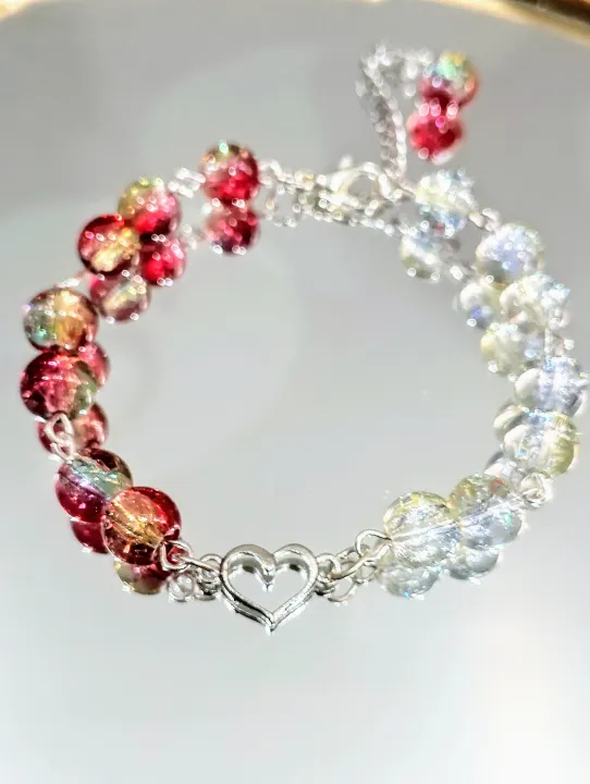 Glass%20Crackle%20Beaded%20Charm%20Bracelet%20%E2%80%93%20Customizable%20in%20Any%20Color%20of%20Beads,%20Charms%20or%20Alphabet%20Charms%20-%20Image%205