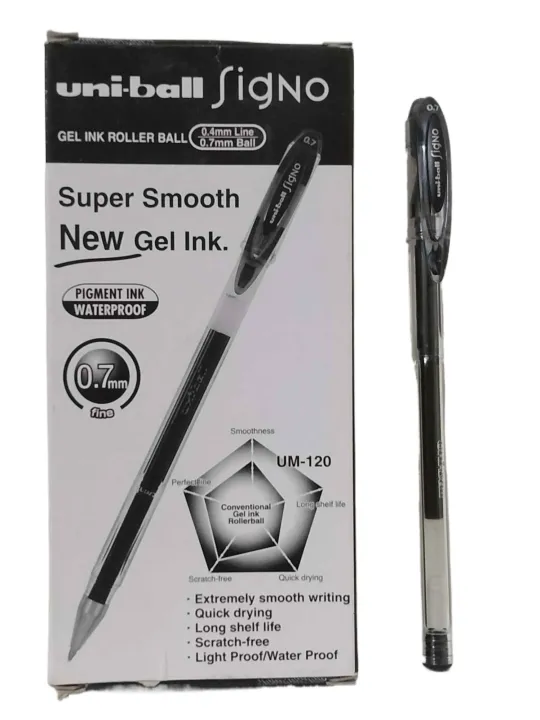 Pack%20of%201,%20and%204%20Multi%20Color%20Super%20Smooth%20Gel%20Pen,%20Uniball%20SigNo%20with%20Gel%20Ink%20Roller%20Ball%200.4mm%20Line,%200.7mm%20Ball%20-%20Image%204