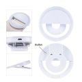 Selfie Ring Light Small For Mobile - USB Charge - Portable Flash Led - Ring Light Enhancing Photography for Smartphone. 