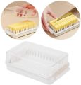 Butter Dish with Lid Plastic Butter Dish, Butter Divider, Auxiliary Butter Chopping Box, Butter Box Cheese Keeper for Fridge, Butter Dish with Lid Plastic Butter Dish, Butter Box Cheese Keeper for Fridge. 