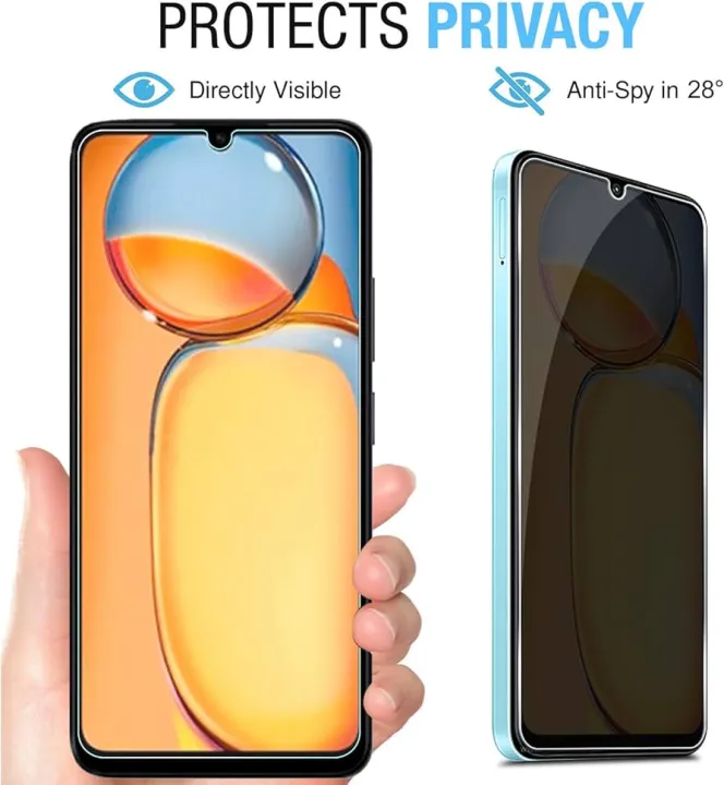Redmi%2013C%20Privacy%20Protector%2045%20Degree%20HD%20Tempered%20Glass%20Privacy%20Protector%20-%20Image%202
