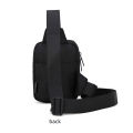 small size mini chest bag cross body bag sling bag mobile cell phone bag for boys men 2022 new Korean style simple casual fashion nylon Fabric waterproof black. 