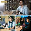 Ansinna USB Computer Microphone with Tripod, Plug and Play Condenser Recording PC Microphone for_Mac & Windows, USB Studio Microphone. 