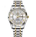 Waterproof Top Quality Two Tone Stainless Steel chain Watch for Men and women watch Gifts. 