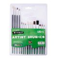 Mont Marte Studio Essentials Paint Brush Set - 15pc. 
