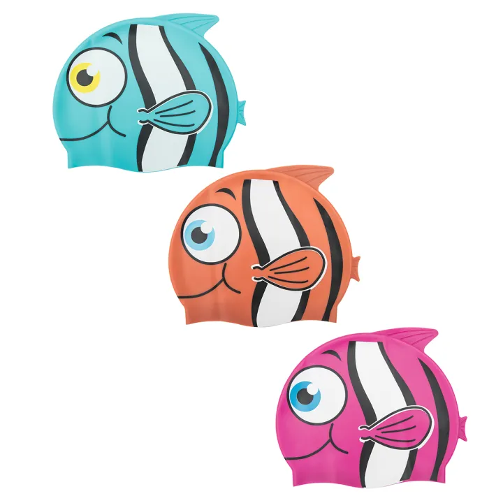 Bestway%20Swim%20Cap%20For%20Kids%20Silicone%20Fun%20Swim%20Caps%20for%20Childern,%20Kids%20Swimming%20Hats%20With%20Nemo%20Characters%20Children%20Waterproof%20Swim%20Hat%20Cap%20For%20Age%203-9%20-%2026025%20-%20Image%205