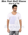 White Color Summer Sando Banyan for Men Inner Wear Vest with Premium Quality. 