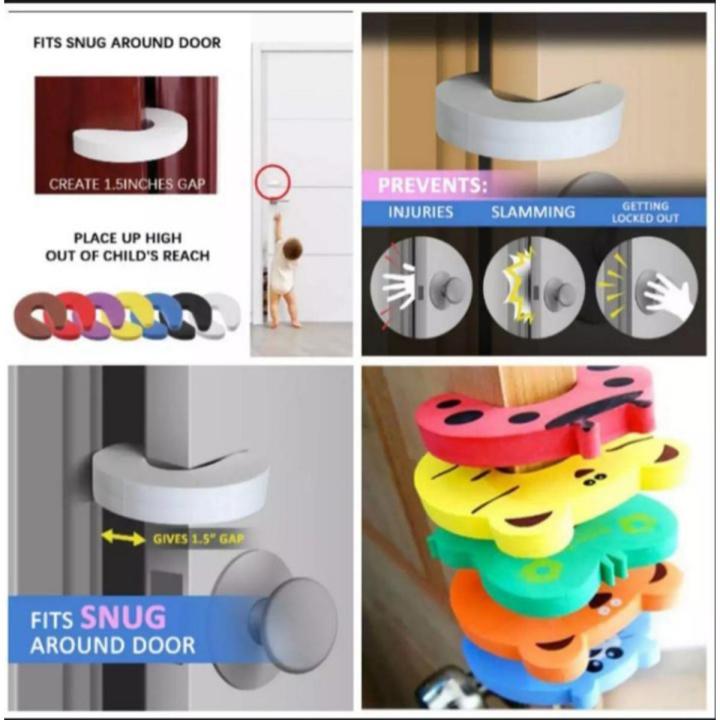 2 PCs Baby Safety Finger Protectors Finger Pinch Guard Door Stopper for Kids Baby Child Proofing Doors Foam Fits Snug Finger Protectors