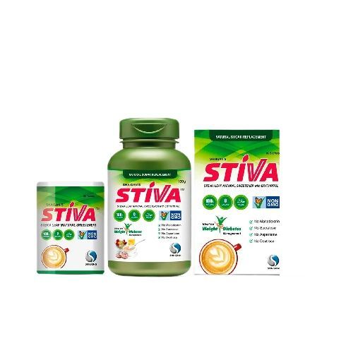 Shaigan Stiva Leave Natural Sweetener Bundle Of 3 (50 Sachet Box + 130g Jar + 100 Tablets)