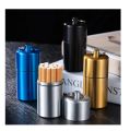 Metal Keychain Cigarette Case - Waterproof Cigarette Holder - 10 Cigarettes Capacity. 