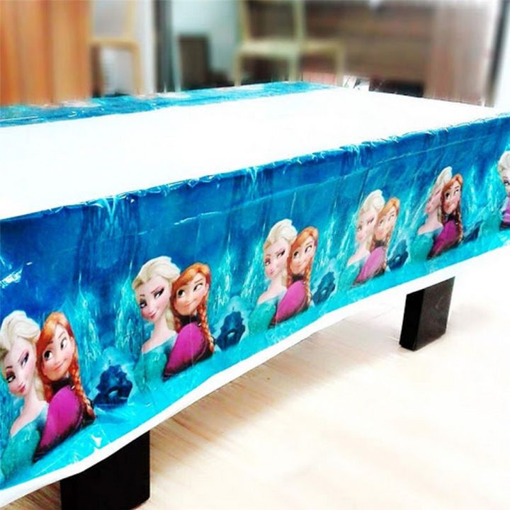 Frozen Theme Table Cover | Elsa & Anna Birthday Theme Table Cover