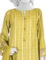 Junaid Jamshed Green Lawn 3 Piece Unstitched Suit for Women JLAWN-S-23-040 Aqua. 