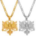 Anniyo Albania Eagle Pendant Necklaces For Women Silver Color/gold Color Albanian Jewelry Ethnic S Kosovo 233406. 