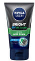 MEN BRIGHT 8H OIL CLEAR DETOX MUD FOAM 100g. 