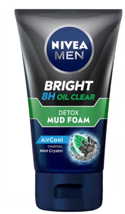 MEN BRIGHT 8H OIL CLEAR DETOX MUD FOAM 100g