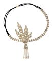 Vintage 1920s Great Gatsby Headband Flapper Girl Fancy Party Costume Hair Accessories Stone Pearl Bridal Headpiece. 