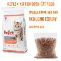 Reflex kitten food. 
