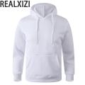 Solid Color Fleece Hoodies Men Women Long Sleeve Sweaters Loose Casual Hoodie Round Neck Sweatshirts Bottom Shirts Pullovers. 