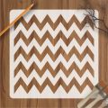 Zigzag pattern Reusable Stencil For wall Painting Art DIY Home Decor, Album Crafts and Canvas ID 456. 