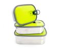 Lunch Box Stainless Steel Rectangular Lunch Box Choose From (S-M-L) GREEN. 