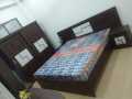 4 PIC brown and white ton Full Room Furniture Set Good Looking Bed without Mattress with good quality use in making. 