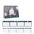 Portable 12-Month 2025 Desktop Calendar Countdown To Do List English Desk Calendar Schedule Organizer Exquisite Table Planner Calendar Office Supplies. 
