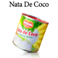 Nata De Coco Coconut Food Contain 100 % Nutrition And fibre Nata de coco is used in food products such as low-calorie desserts, salads, and high-fiber foods 439 Gram ( Pack of 6 ). 