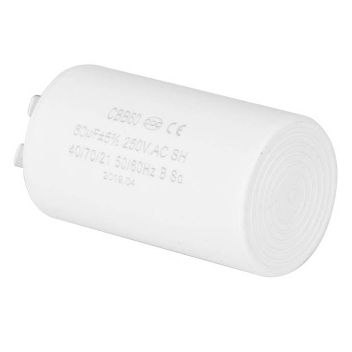 Reliable AC 250V 60uF motor run capacitor CBB60 for washing machine pump and motors