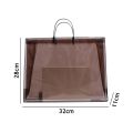 2022 Transparent Waterproof Shopping Bags Storage Sack High Quality Tote Bags Frosted Plastic Bags Simplicity Gift Bags. 