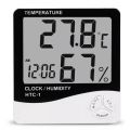 HTC-1 Digital Indoor Temperature & Humidity Monitor | 1-3 Pcs | Room Thermometer with Clock, Beep Alarm & External Sensor for Home, Office & Indoor Gardens. 