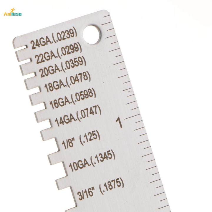 Stainless Steel Thickness Gauge Thickness Size Inspection Tool Welding Gauge