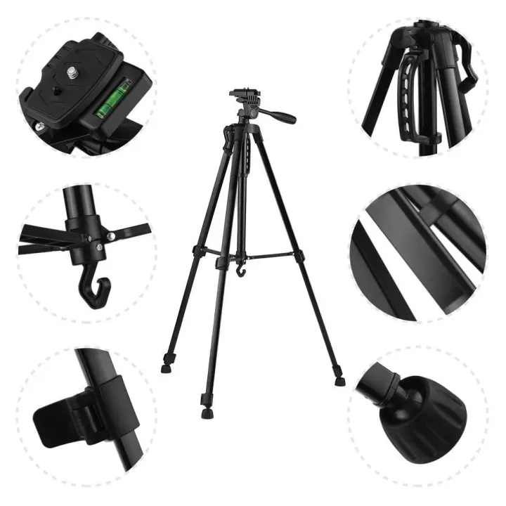 TechDepot%20380A%20Adjustable%205%20Feet%20Tripod%20Stand%20for%20Mobile%20%E2%80%93%20Heavy%20Duty%20Aluminum%20Tripod%20with%20Free%20Mobile%20Holder%20&%20Carry%20Bag%20%7C%20Perfect%20for%20YouTube,%20Photography%20&%20Video%20Recording%20-%20Image%204