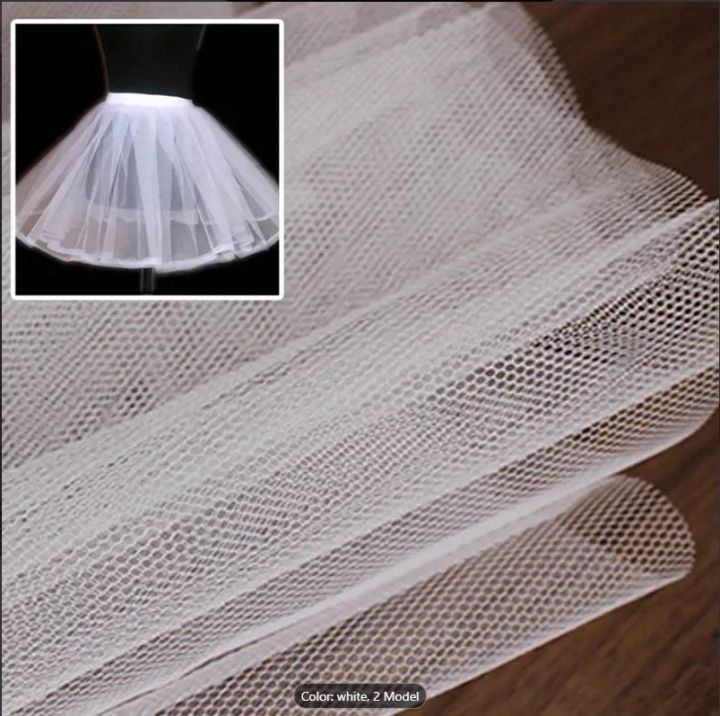 5%20Yards%20Unstitched%20Hard%20Net%20Cancan%20Fabric%20%E2%80%93%2058%20Inches%20Wide%20Premium%20Underskirt%20Net%20for%20Lehenga,%20Gowns,%20Bridal%20&%20Party%20Wear%20-%20Image%202