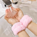 Plush Wrist Strap Absorbent Wrist Waterproof Cuff Exercise Wipe Sweat Wash The Arm Sleeve Wash Face Wrist Strap. 