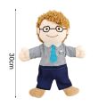 Mouth Move Plush Hand Puppet Grandma Mom Girl Boy Grandpa Dad Family Finger Glove Hand Education Bed Story Learn Funny Toy Dolls Straggle Steipos. 
