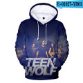 Fashion New Fall Hoodies Cool TV Series 3D Print Teen Wolf Hoodies Men Women Harajuku Autumn Teen Wolf Loose Clothes. 