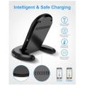 ELEGIANT U8 Qi Wireless Charger 5W/7.5W/10W [Black]. 