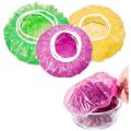 HMT Pack of 5 - Random Color and Design Reusable Food Storage Colorful Elastic Covers for Outdoor Family Picnic Plastic Plates, Plates Cover, Reusable Food Storage Covers, Plastic Dish Bowl Covers. 