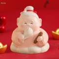 Chinese Figurines Statue Housewarming Gifts Car Dashboard Decoration Mini Sculptures for Desktop. 